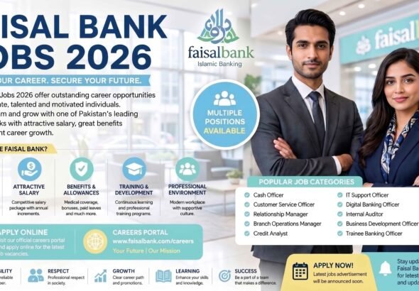Faysal Bank Jobs 2026